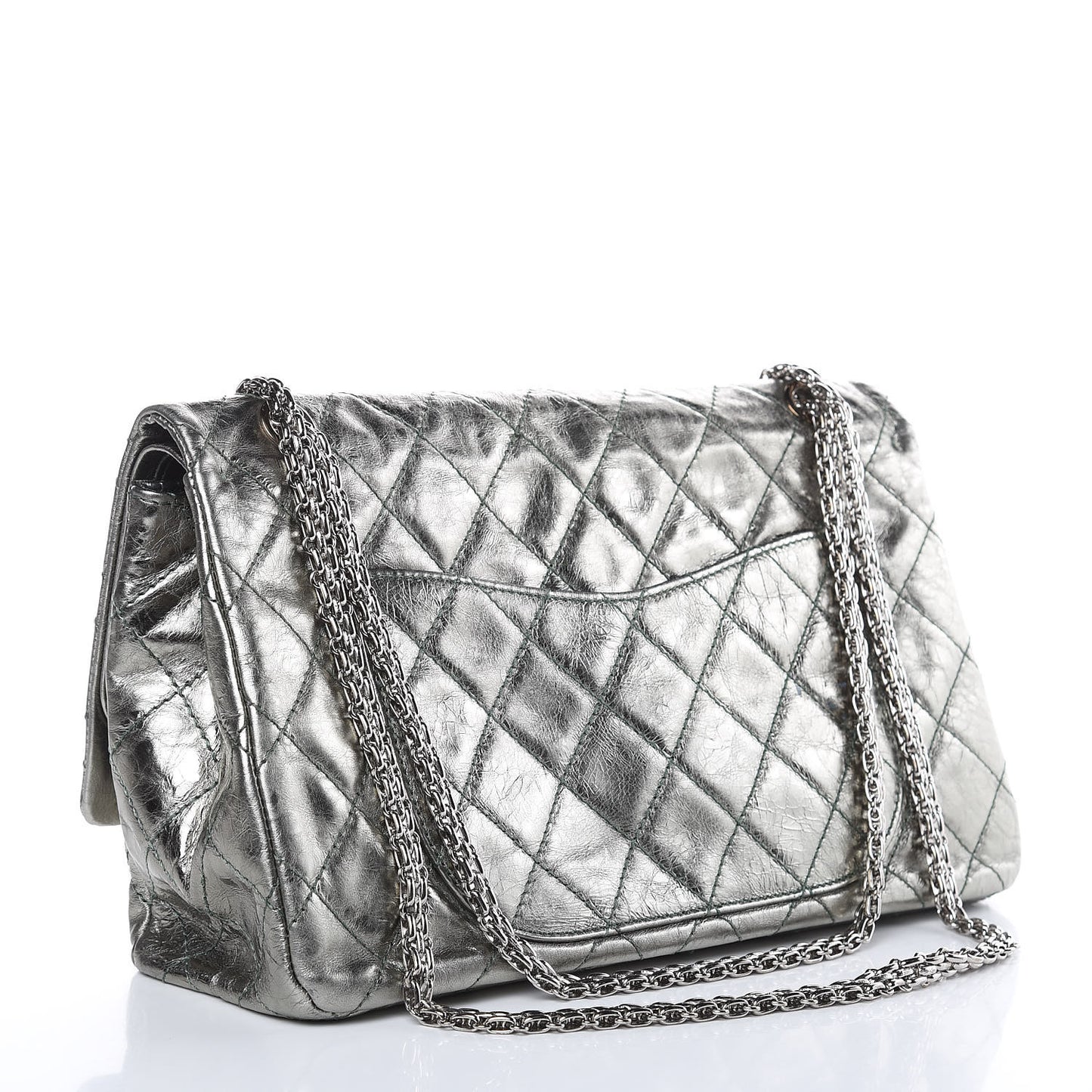 Metallic Aged Calfskin Quilted 2.55 Reissue 227 Flap