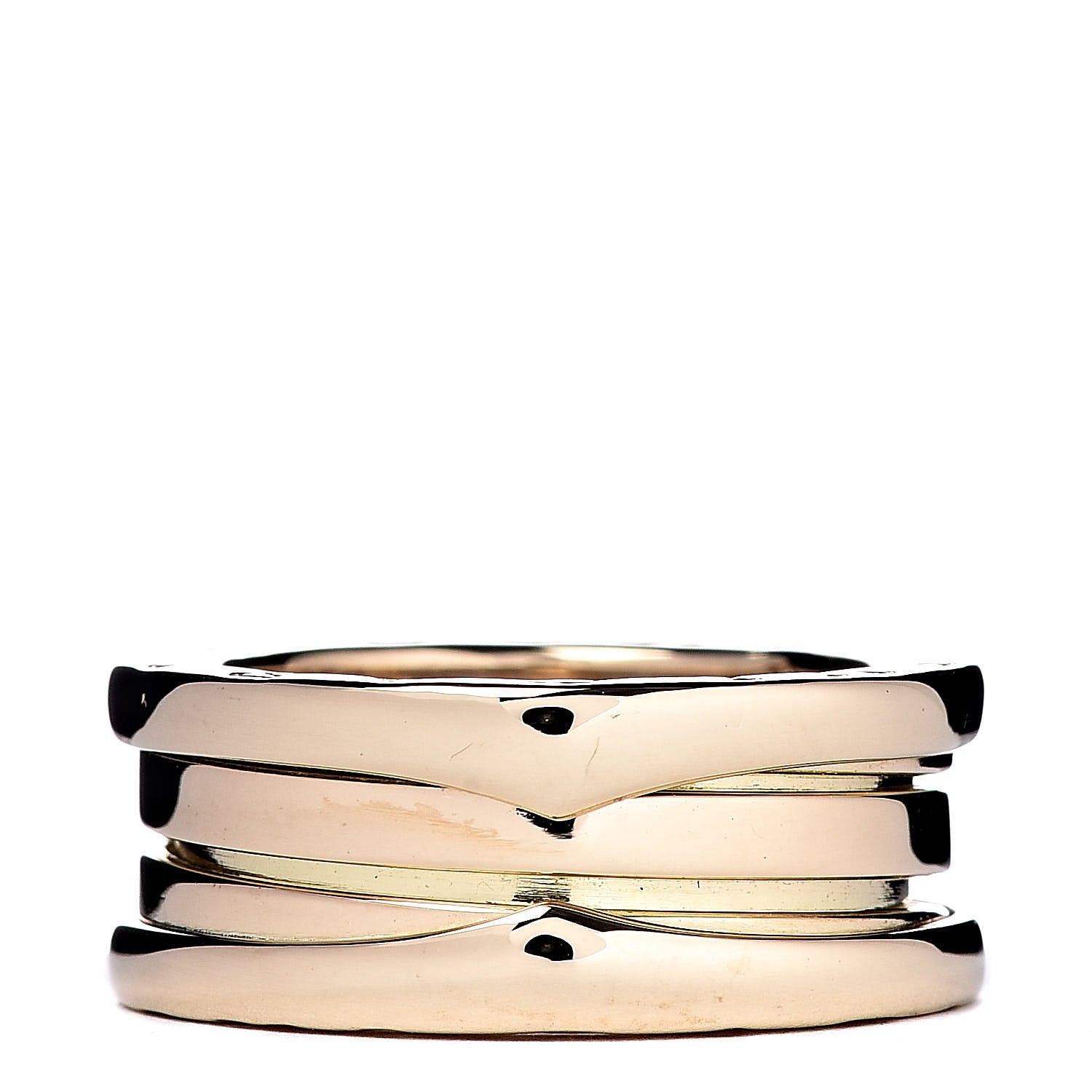 Bulgari 18K Yellow Gold B.Zero1 Three-Band Ring 48 4.5 3 of 5
