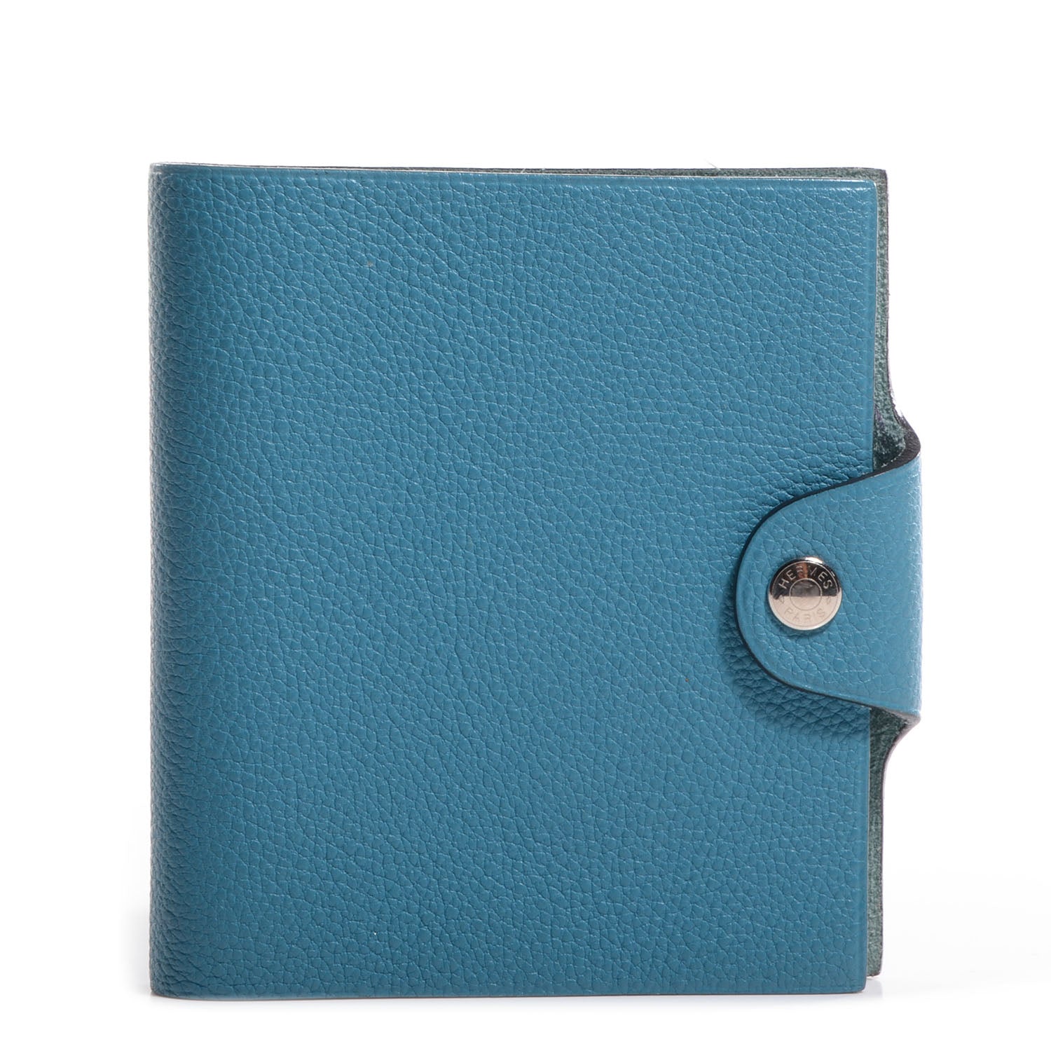 Hermes Togo Ulysse Mini Notebook Cover Blue Jean 1 of 8