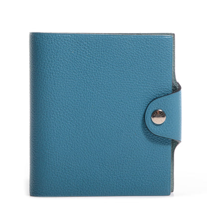 Hermes Togo Ulysse Mini Notebook Cover Blue Jean 1 of 8
