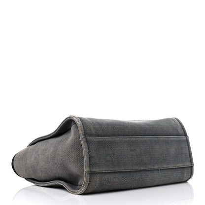 Chanel Canvas Small Deauville Tote Grey 4 of 15