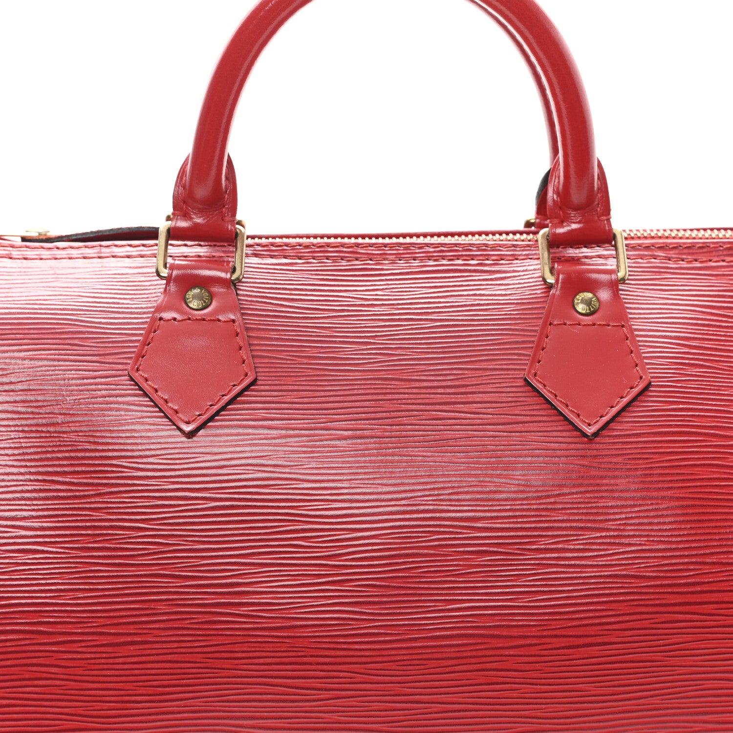 Louis Vuitton Epi Speedy 30 Castillan Red 8 of 10