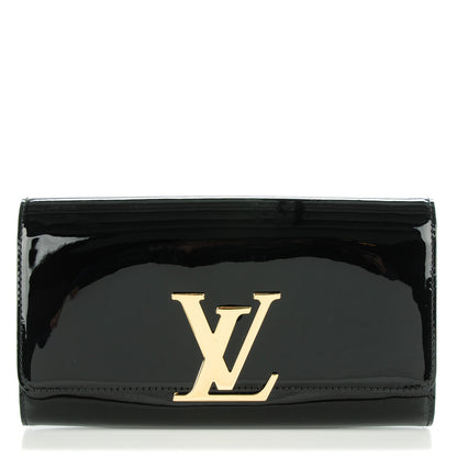 Louis Vuitton Patent Neo Sobe Louise EW Clutch Black 1 of 7
