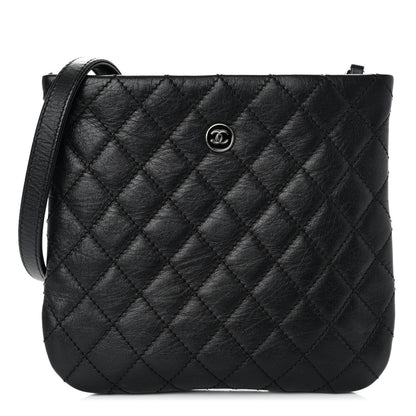 Chanel Aged Calfskin Quilted Crossbody Bag Black 1 of 9