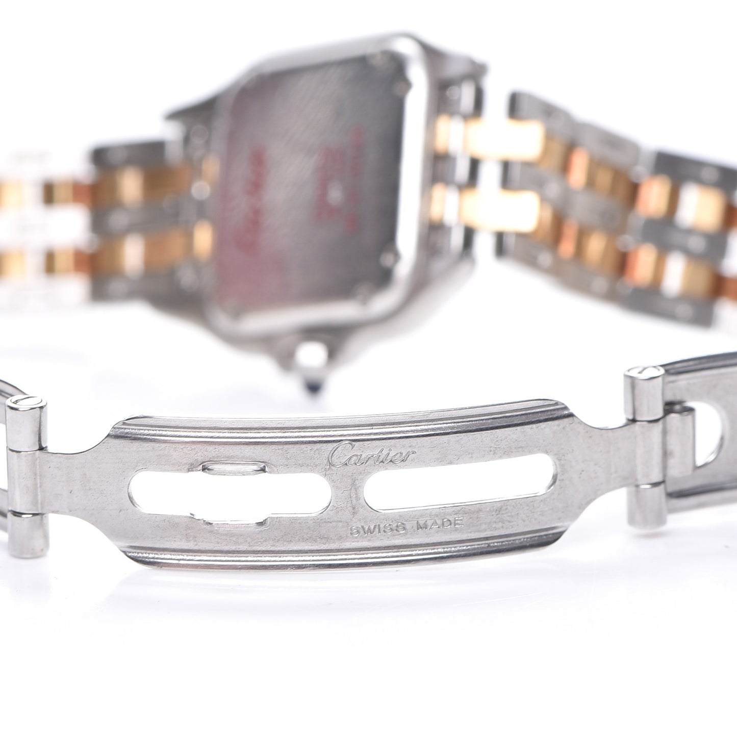 Stainless Steel 18K Yellow Gold 22mm Panthere Quartz Watch
