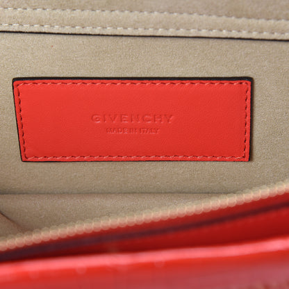 Givenchy Calfskin Crocodile Embossed Cross 3 Crossbody Bag Red 5 of 7