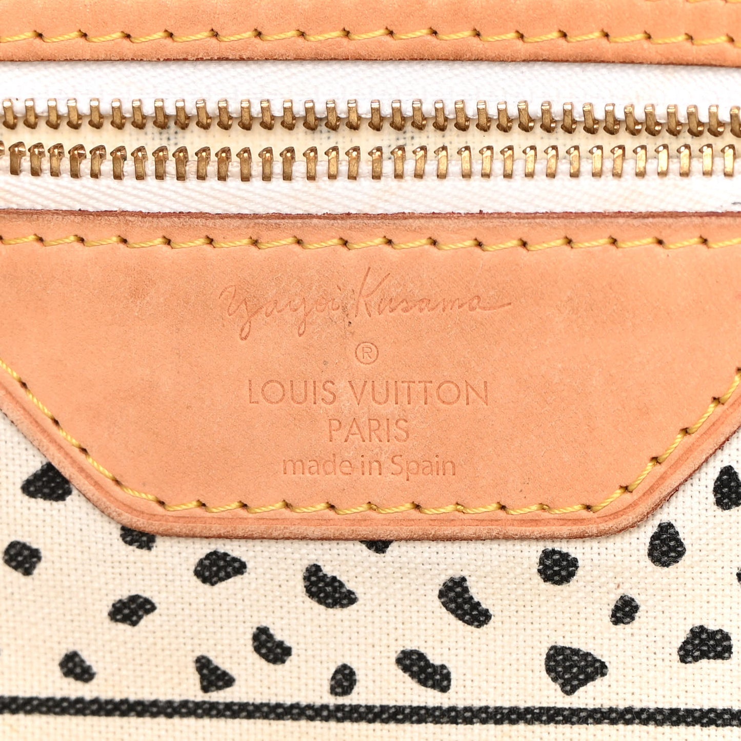 Monogram Kusama Waves Neverfull MM White