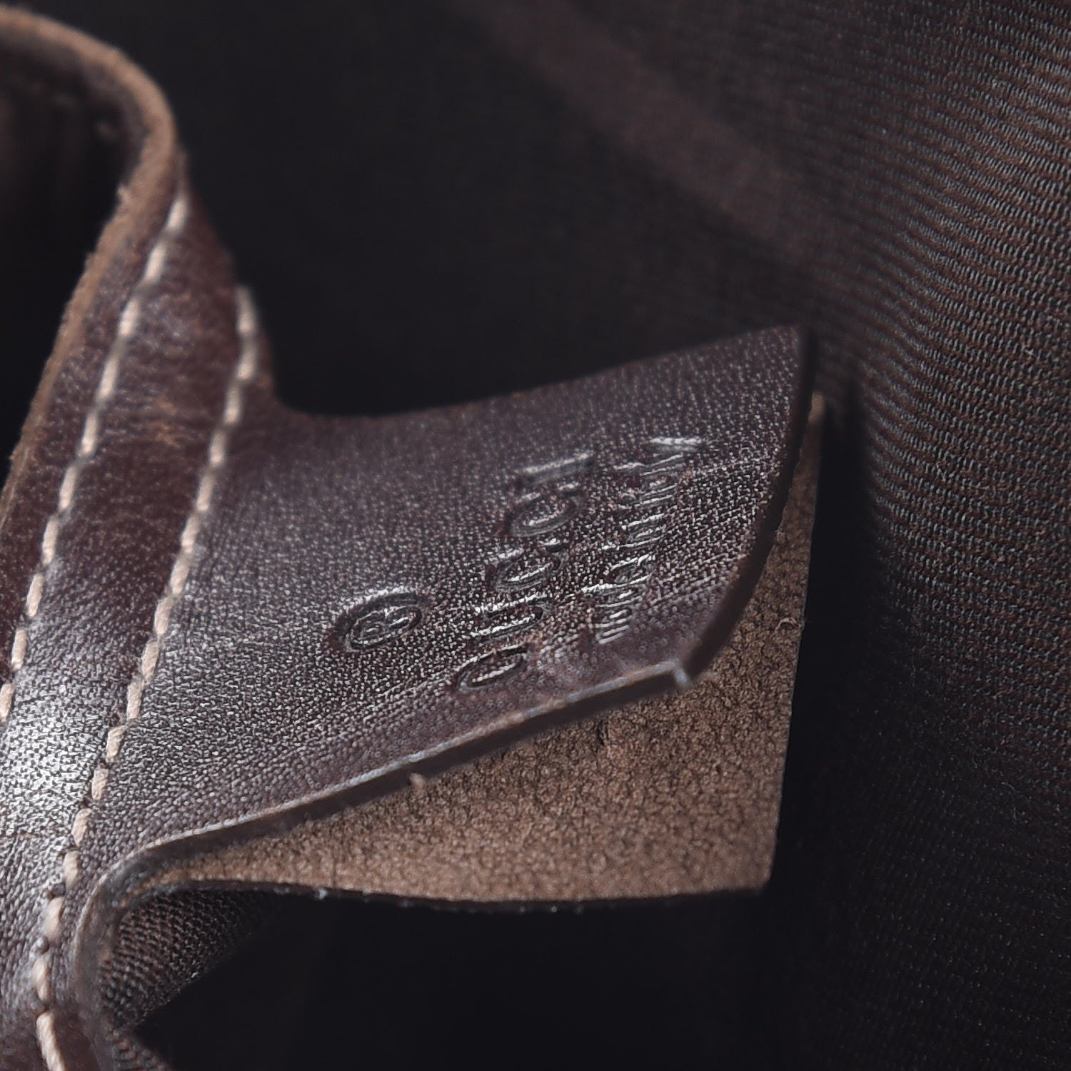 Gucci GG Supreme Monogram Selleria Calfskin Small Flap Messenger Bag Beige Ebony Cocoa Dark Chocolate 8 of 10