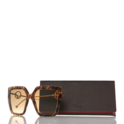 Fendi Acetate Metal F is Fendi FF Butterfly Sunglasses FF 0410/S Havana 7 of 7