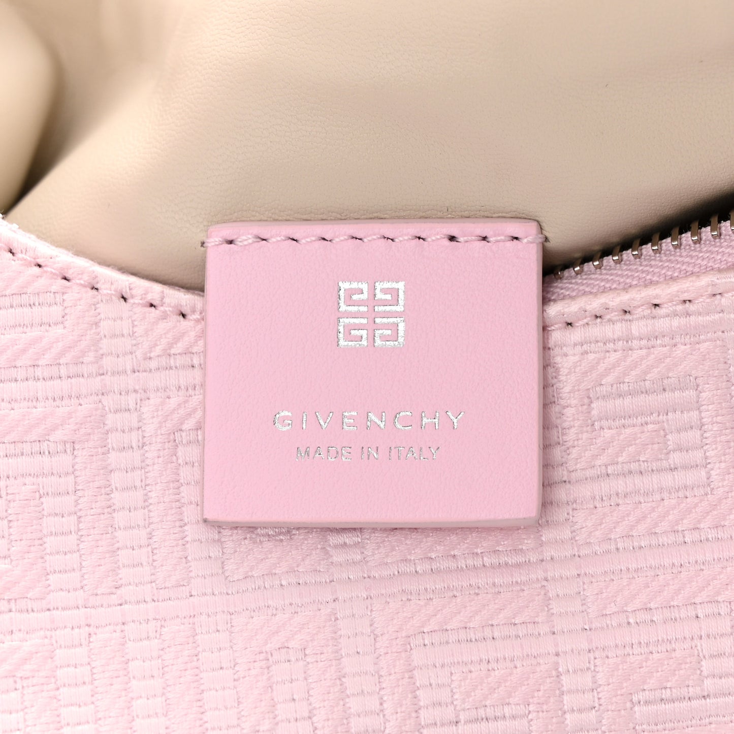 Coated Canvas Logo 4G Embossed Small Moon Cut Out Shoulder Bag Blossom Pink