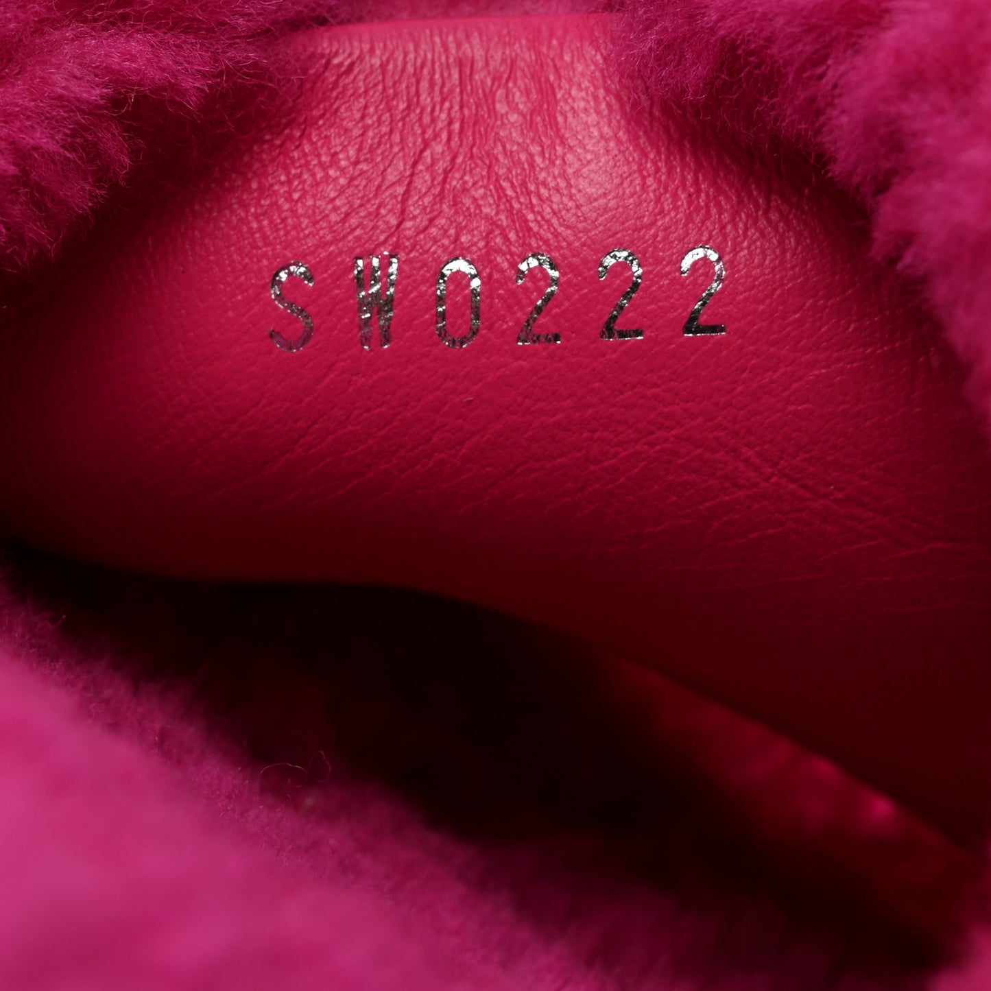 Shearling Magnetic Mule 39 Fuchsia Pink