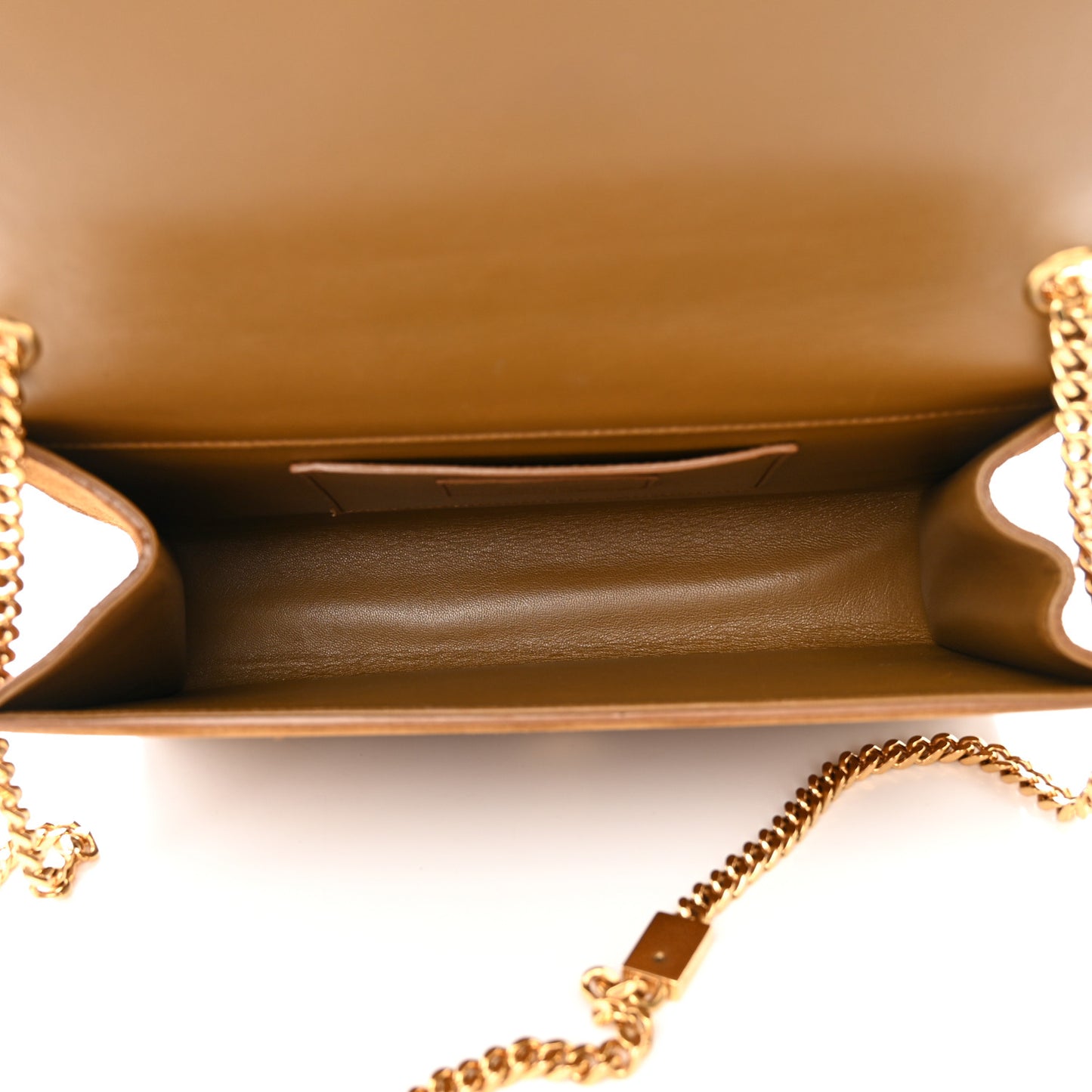 Suede Classic Monogram Kate Tassel Satchel Light Ochre
