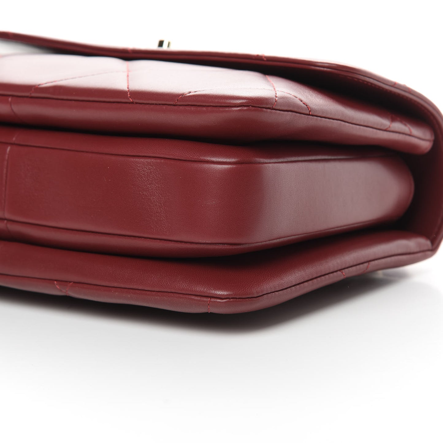 Lambskin Quilted Medium Trendy CC Flap Dual Handle Bag Burgundy
