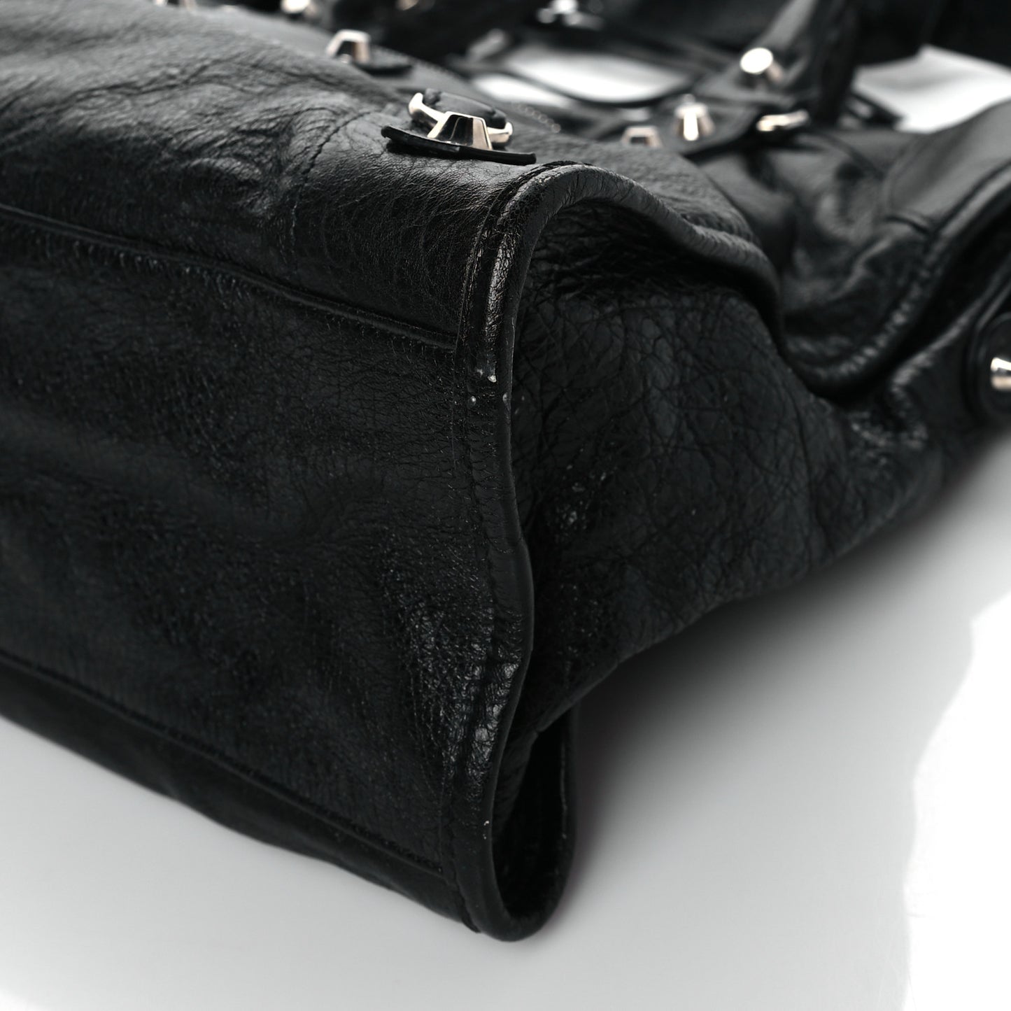 Agneau Classic Silver Hardware City Black