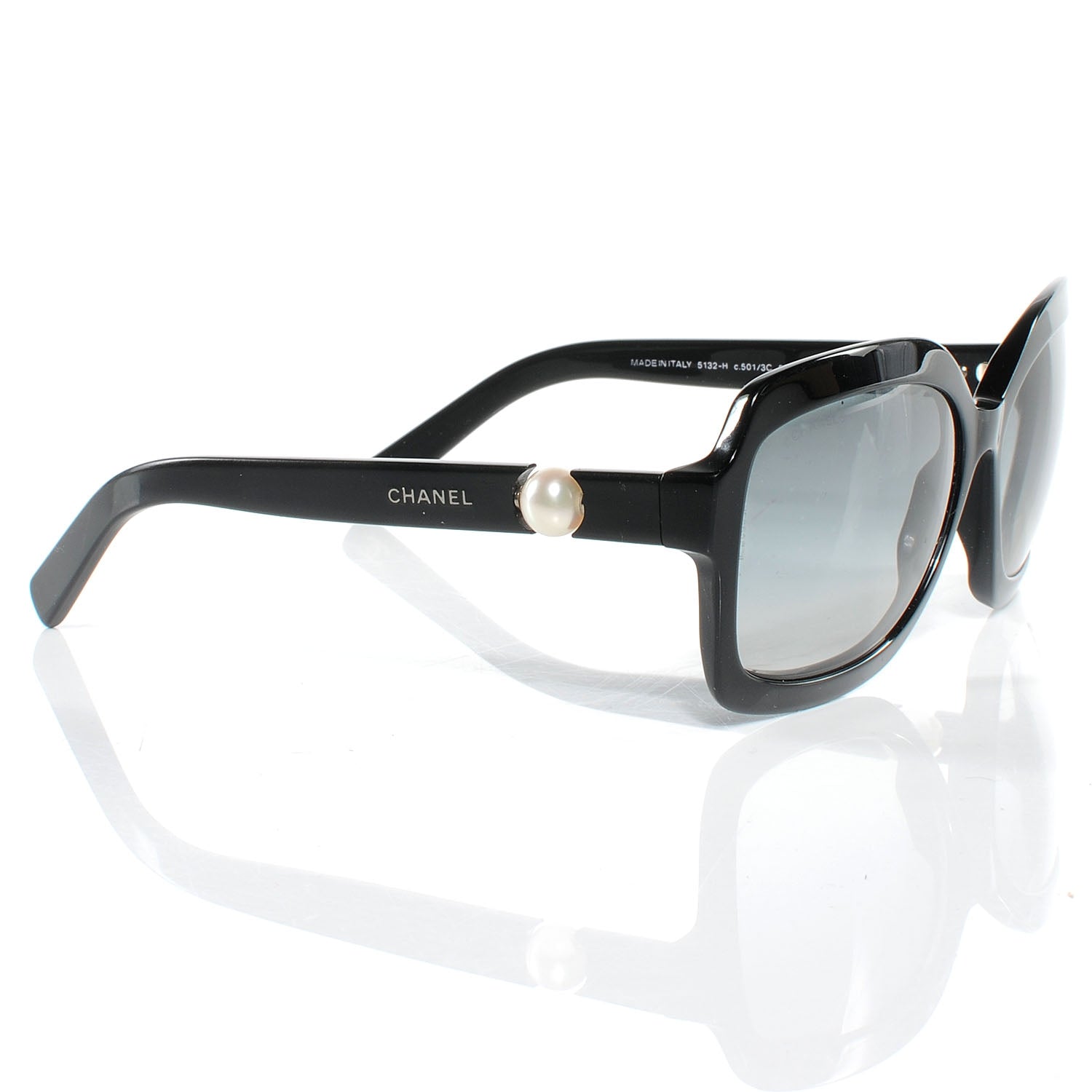 Chanel Pearl Sunglasses 5132-H Black 3 of 5