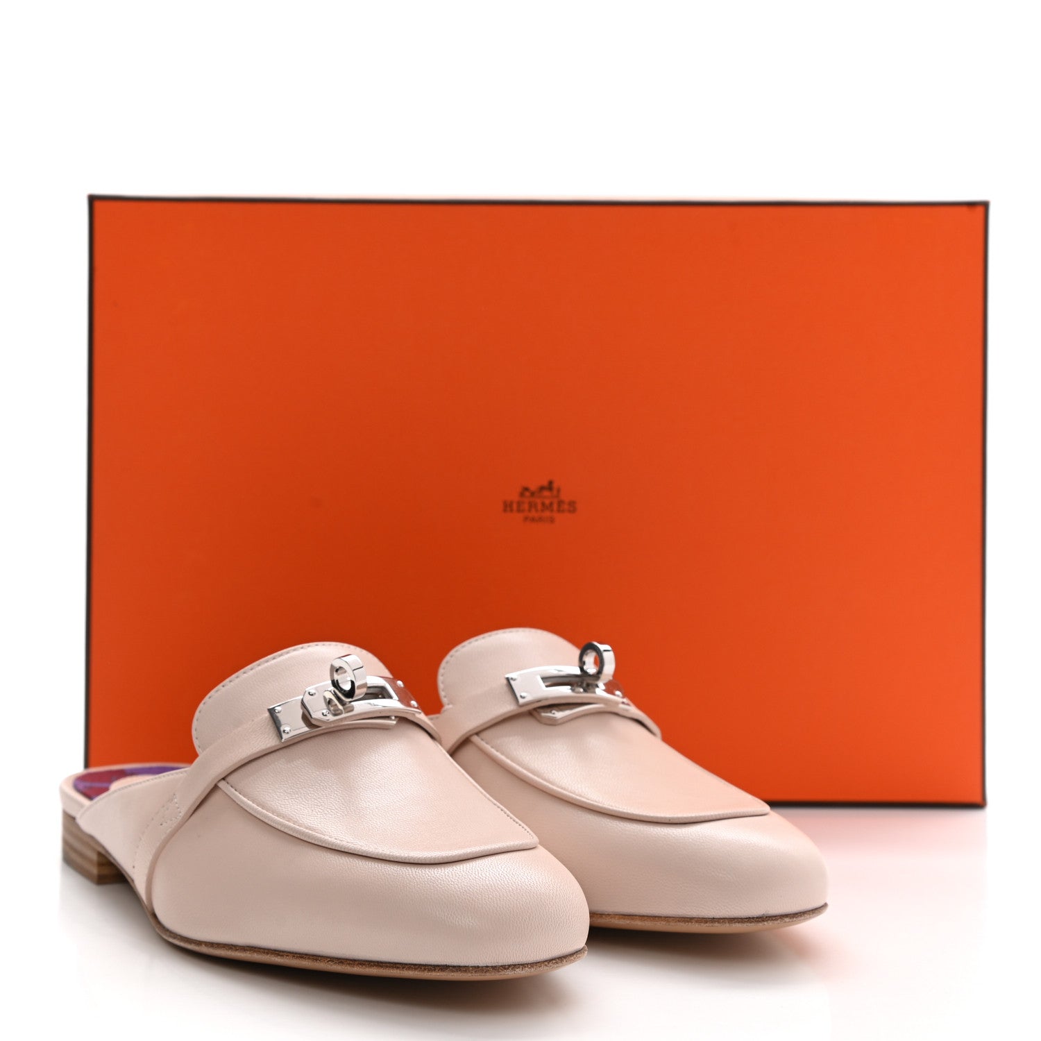 Hermes Goatskin Oz Mules 36 Blanc Poros 10 of 10