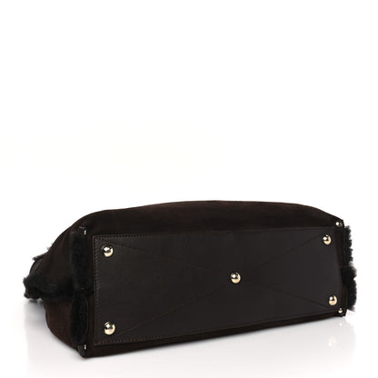 Salvatore Ferragamo SALVATORE FERRAGAMO Suede Stitched Hobo Brown 4 of 10