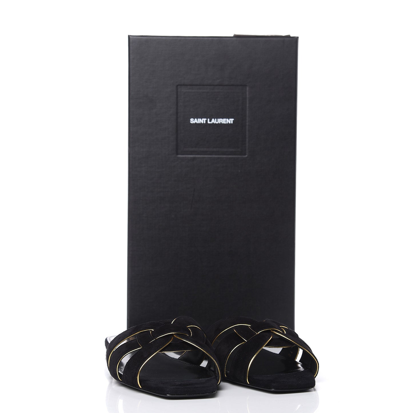 Suede Tribute 05 Slide Sandals 37 Black