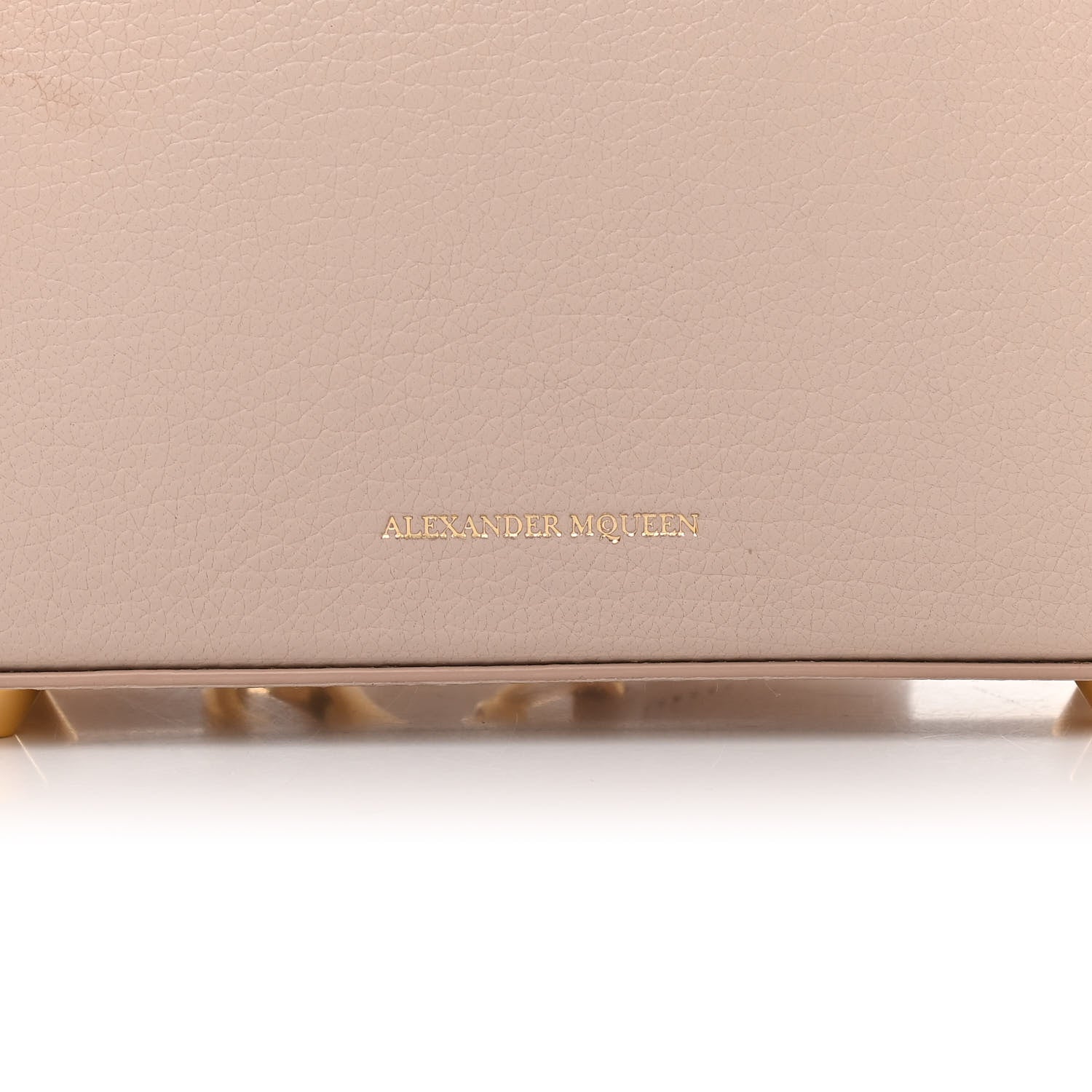 Alexander McQueen Fine Grain Goatskin Box Shoulder Bag 19 Nude 9 of 13
