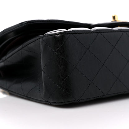 Chanel Lambskin Quilted Medium Double Flap Black 8 of 13
