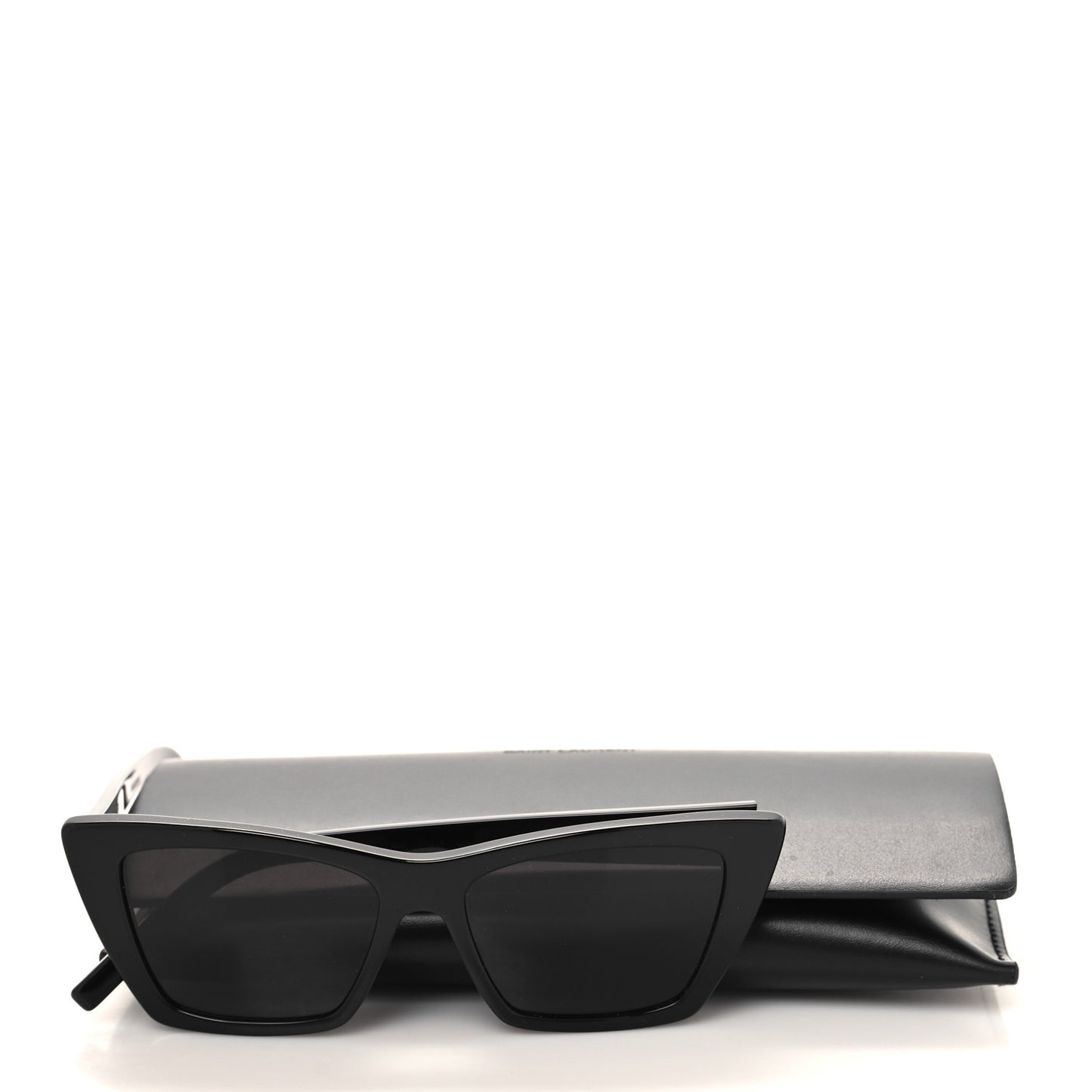 Acetate Mica Cat Eye Sunglasses SL 276 Black