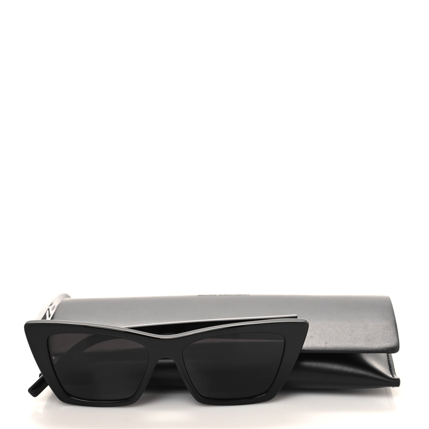 Saint Laurent Acetate Mica Cat Eye Sunglasses SL 276 Black 8 of 8
