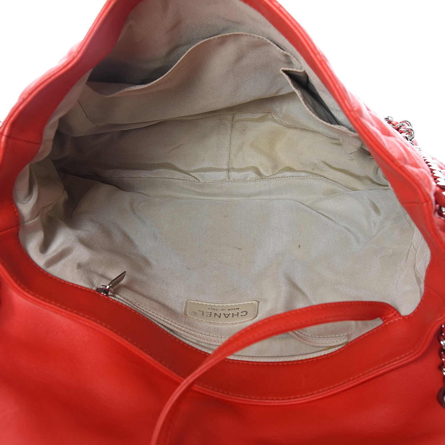 Chanel Washed Lambskin Quilted Maxi Chain Around Flap Red 5 of 12