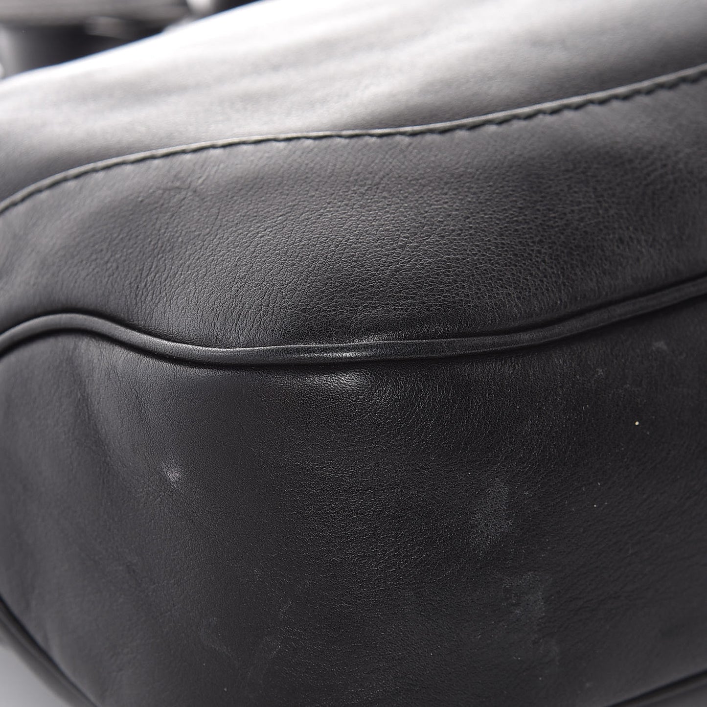 Calfskin Medium Jackie Shoulder Bag Black