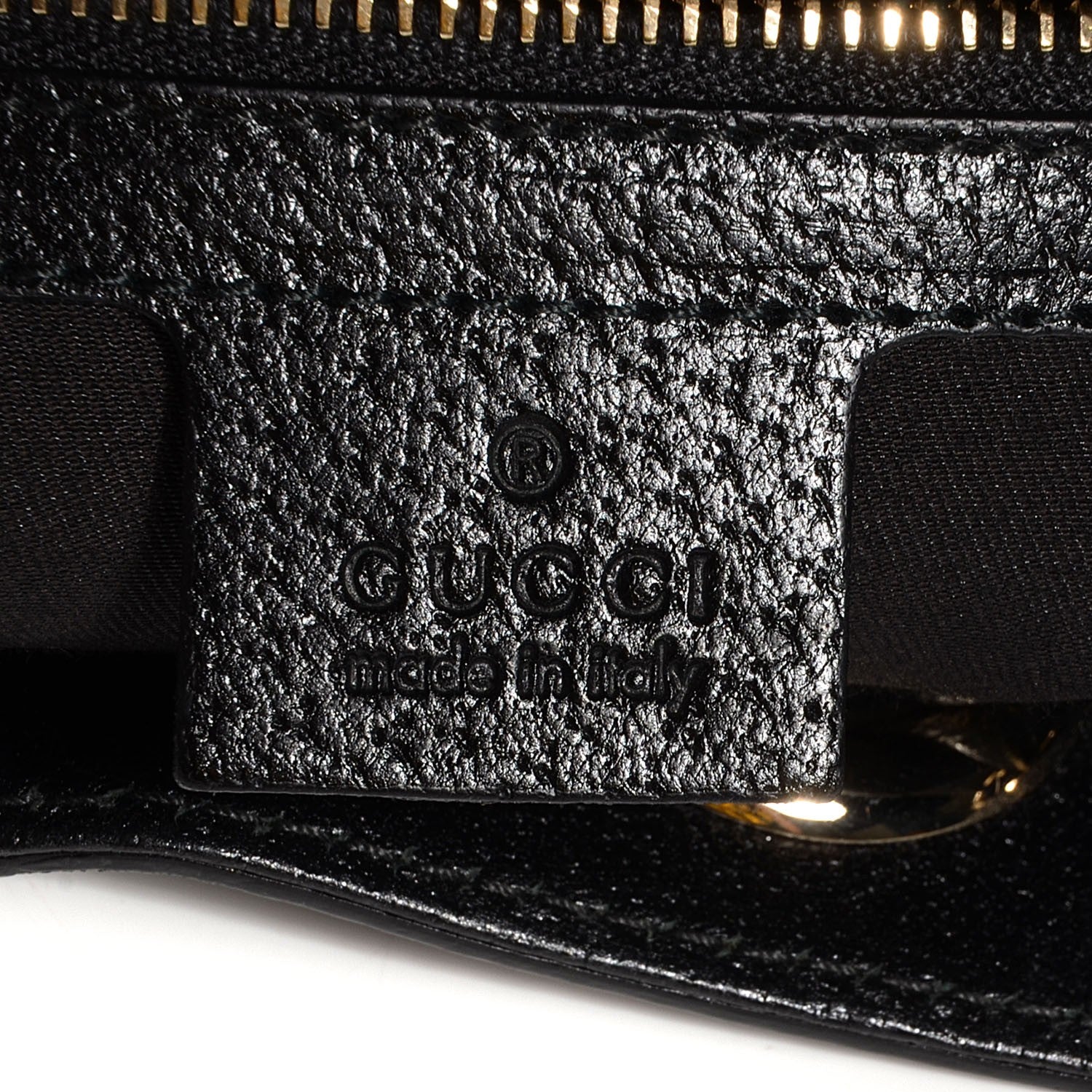 Gucci Monogram Drawstring Shoulder Bag Black 6 of 7