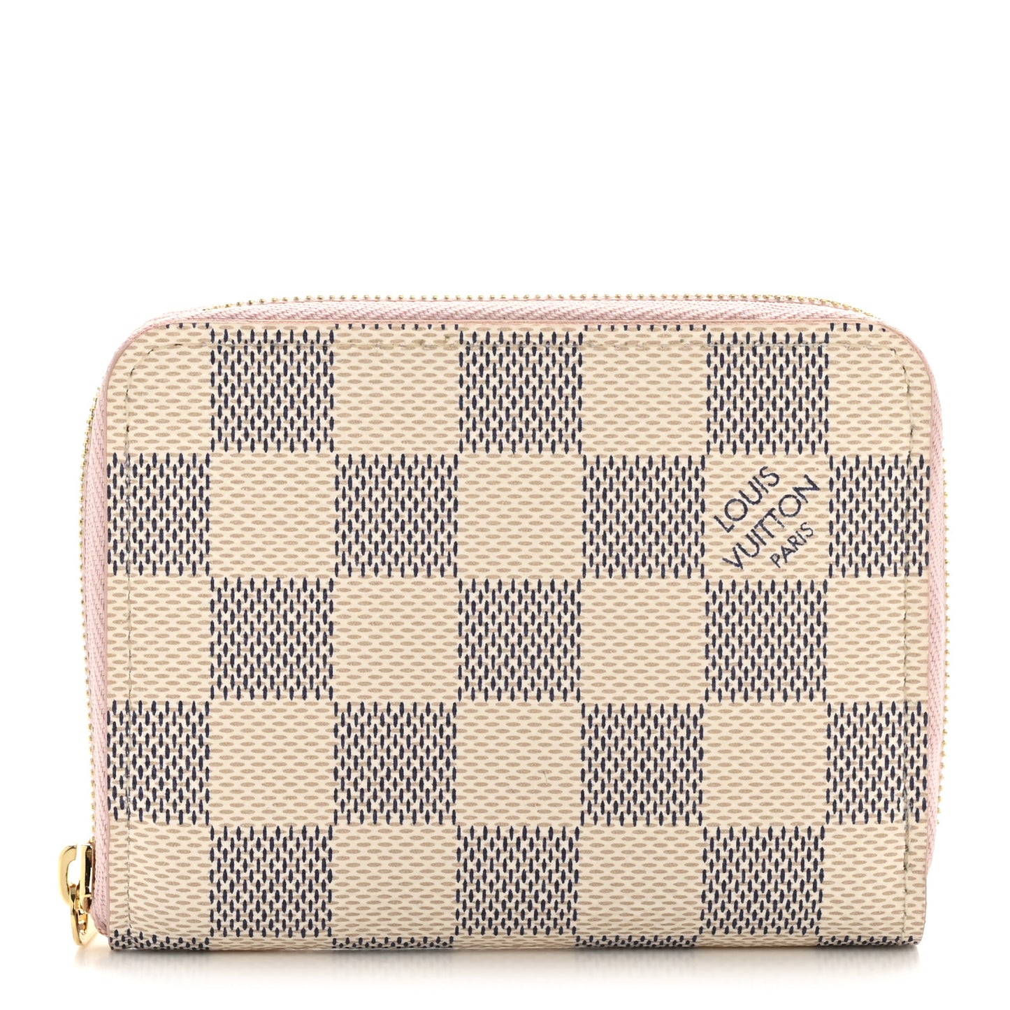 Damier Azur Zippy Coin Purse Rose Ballerine
