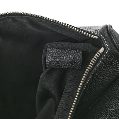 Christian Dior X SHAWN STUSSY Grained Calfskin Saddle Bag Black 6 of 11