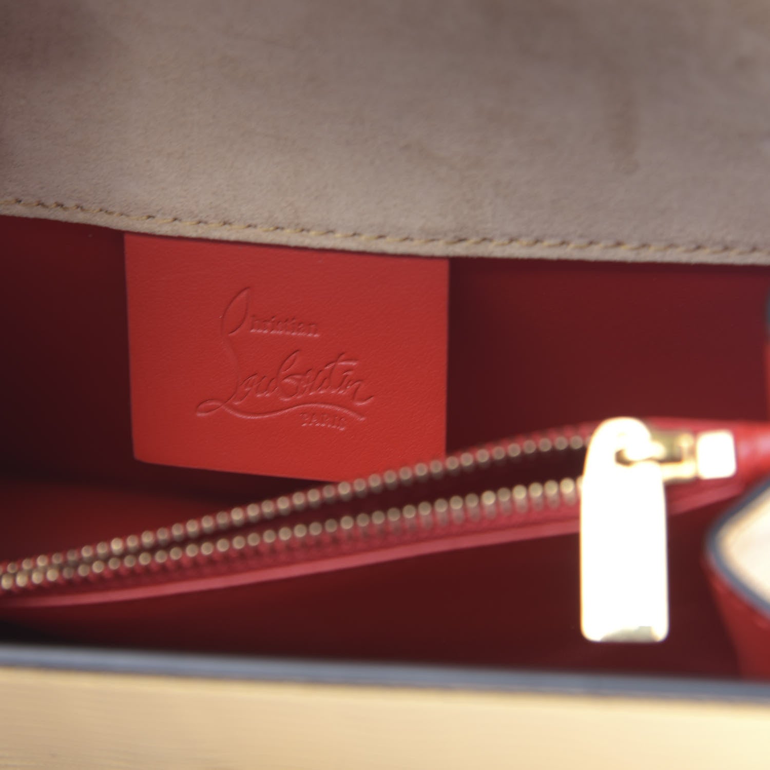 Christian Louboutin Metallic Calfskin Mini Elisa Shoulder Bag Gold 6 of 12