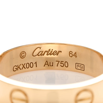 Cartier 18K Yellow Gold 5.5mm LOVE Ring 64 10.75 3 of 4