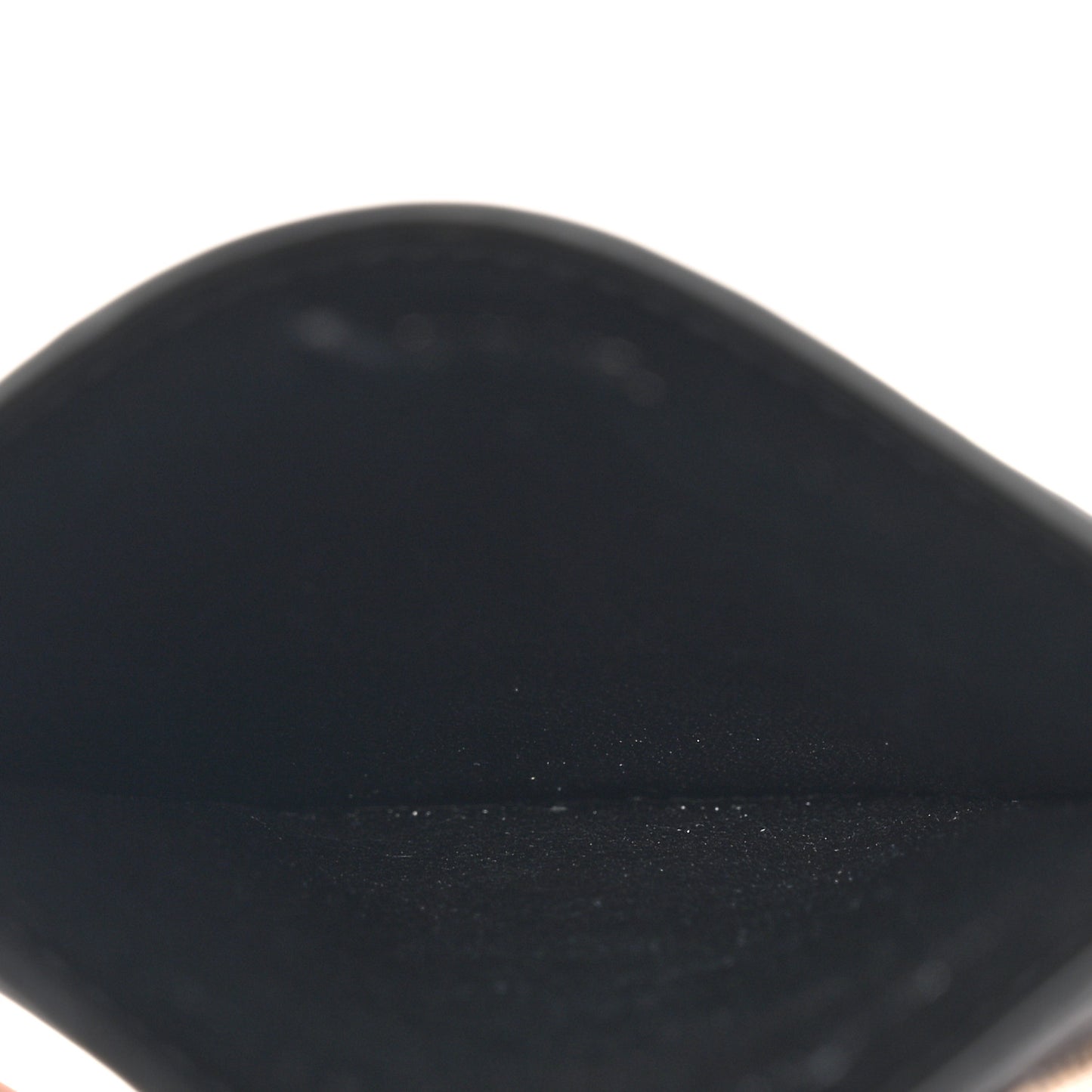 Grained Calfskin Oblique Card Holder Black