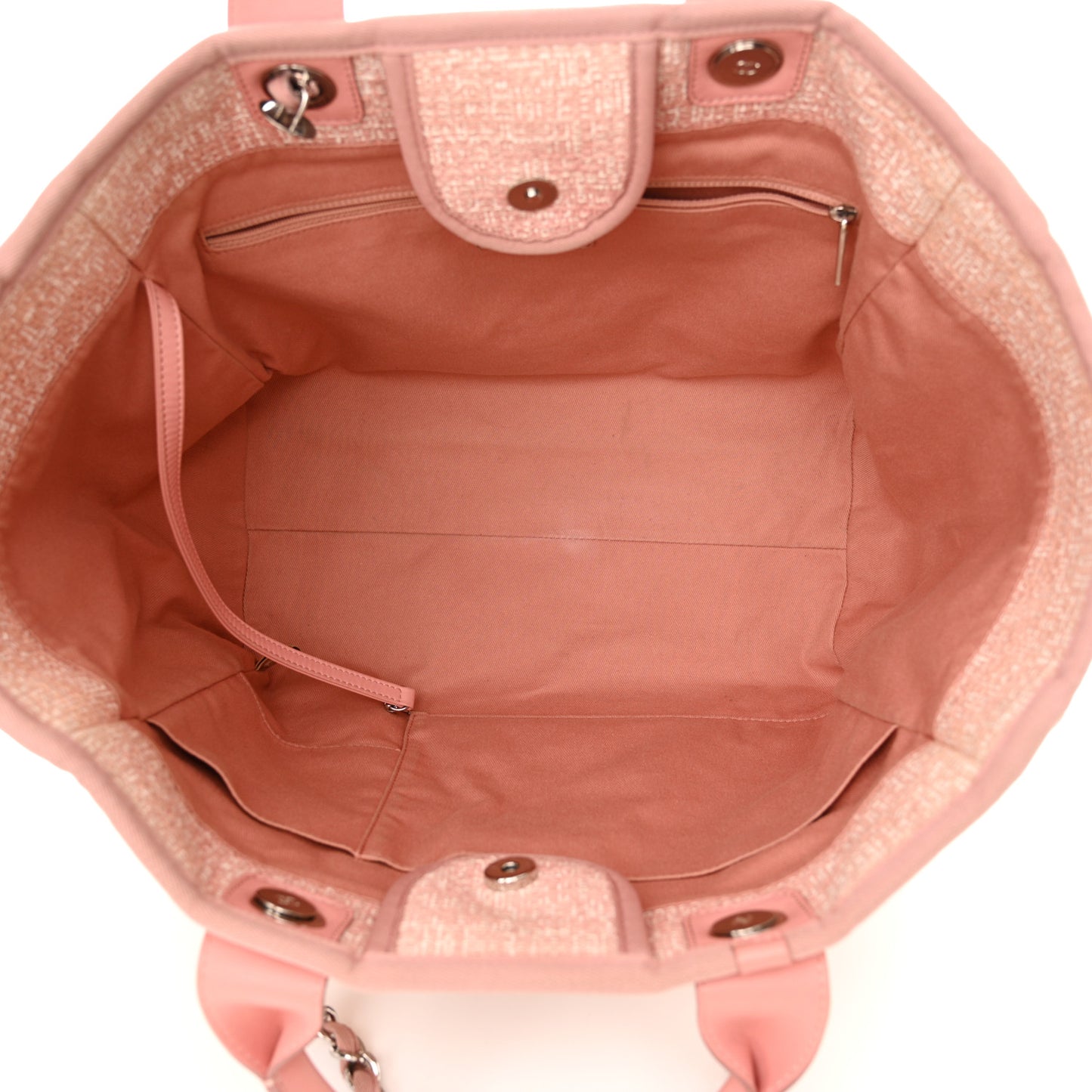 Straw Lurex Large Deauville Tote Pink