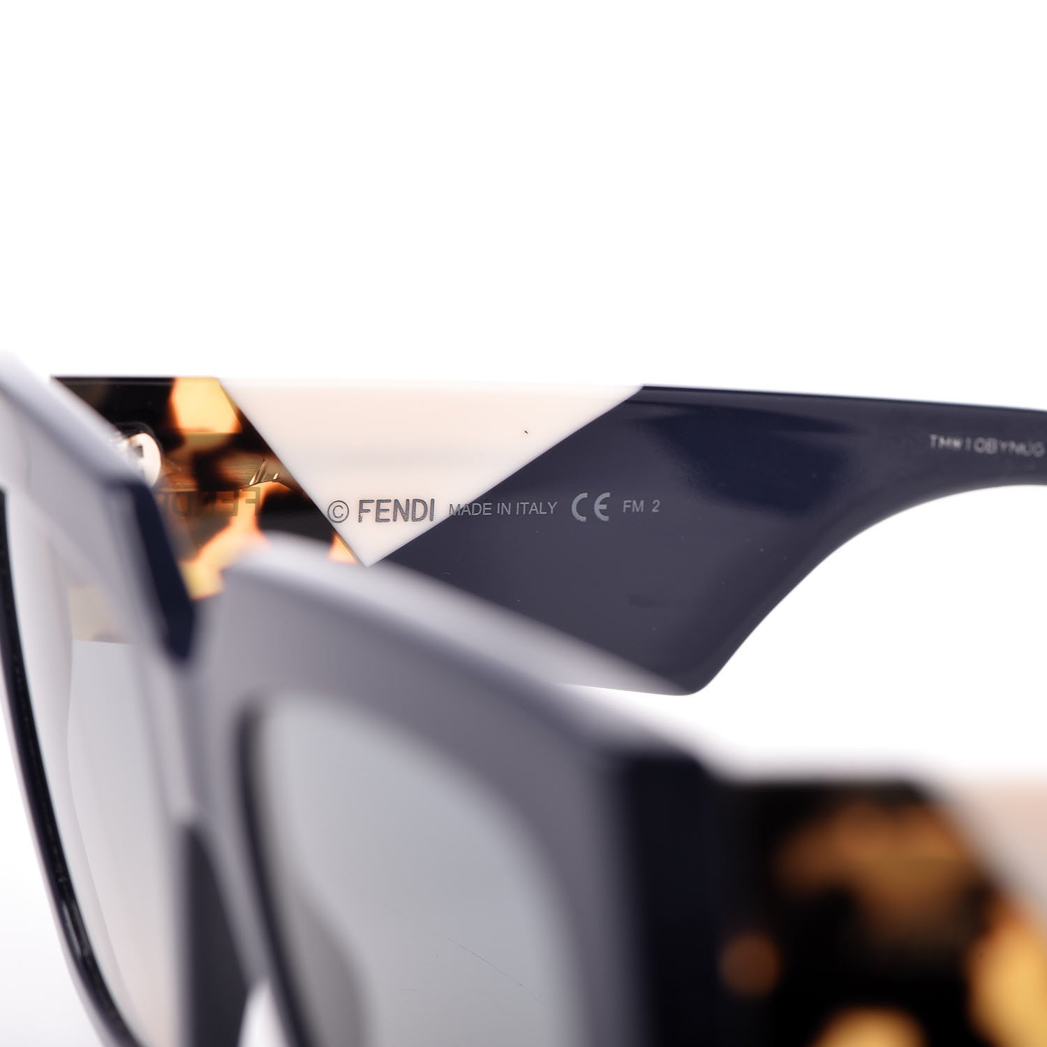 Fendi Facets Square Sunglasses FF 0263/S Blue 6 of 8