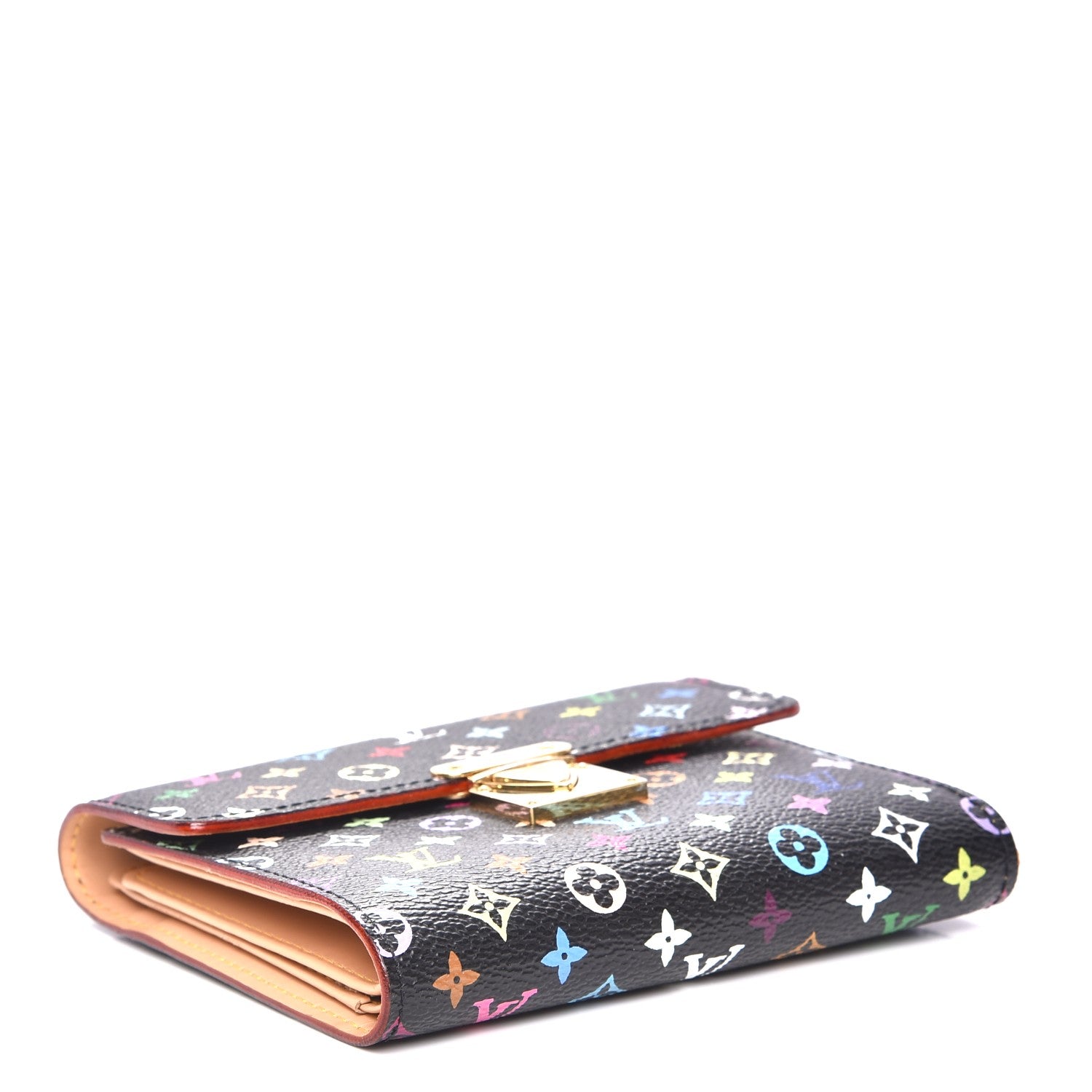 Louis Vuitton Monogram Multicolor Koala Wallet Black 4 of 9
