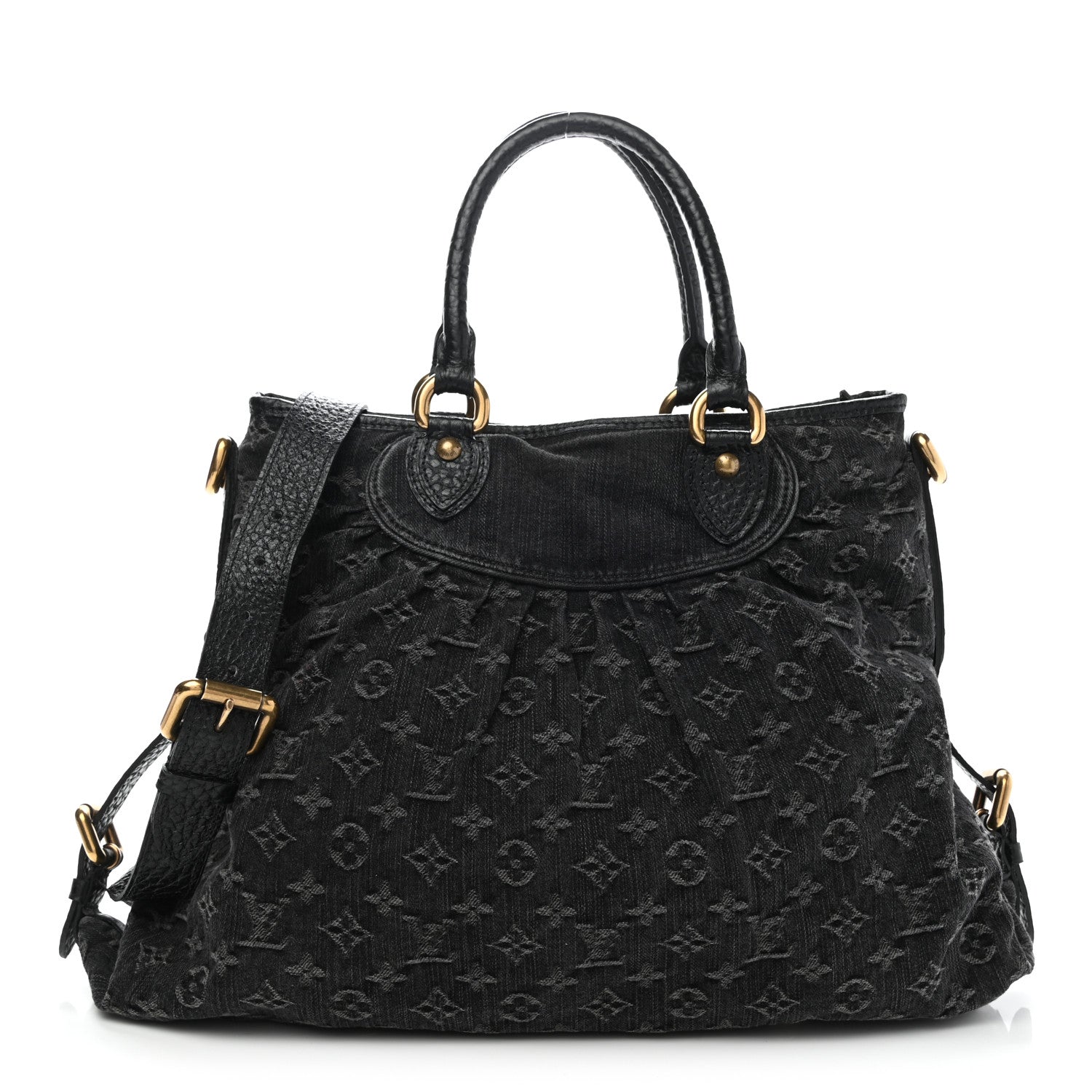 Louis Vuitton Denim Neo Cabby MM Black 1 of 9
