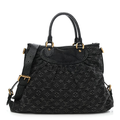 Louis Vuitton Denim Neo Cabby MM Black 1 of 9