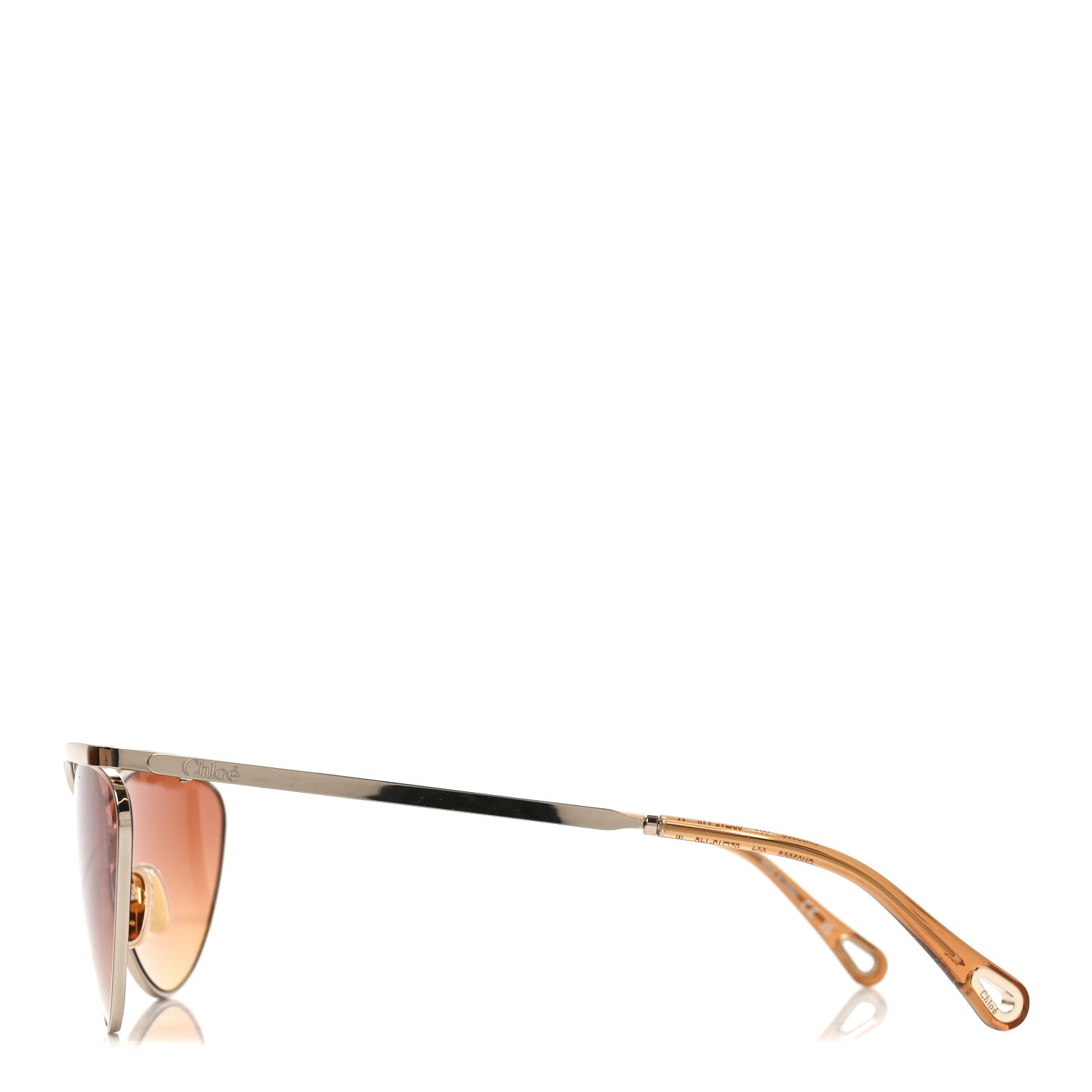 Chloe Metal Cat Eye Sunglasses CH0386S Gold 3 of 7