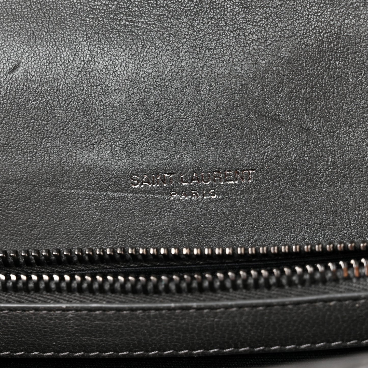 Sheepskin Matelasse Chevron Monogram Medium College Bag Storm