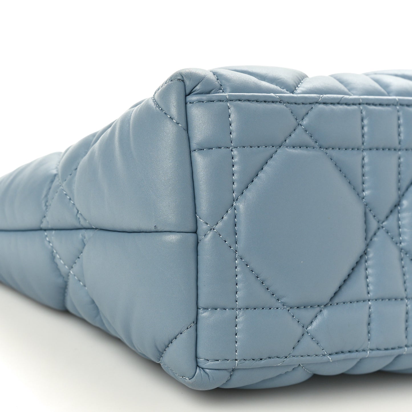 Calfskin Macrocannage Medium Diortravel Nomad Pouch Bracing Blue