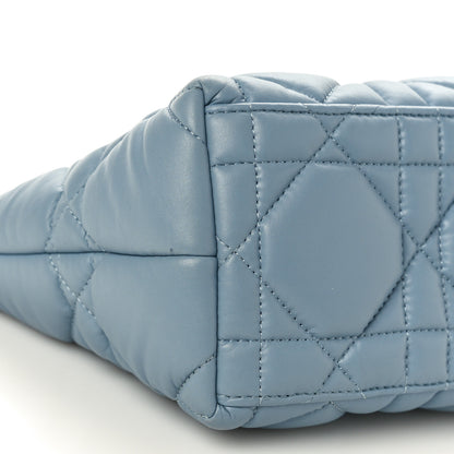Christian Dior Calfskin Macrocannage Medium Diortravel Nomad Pouch Bracing Blue 8 of 9