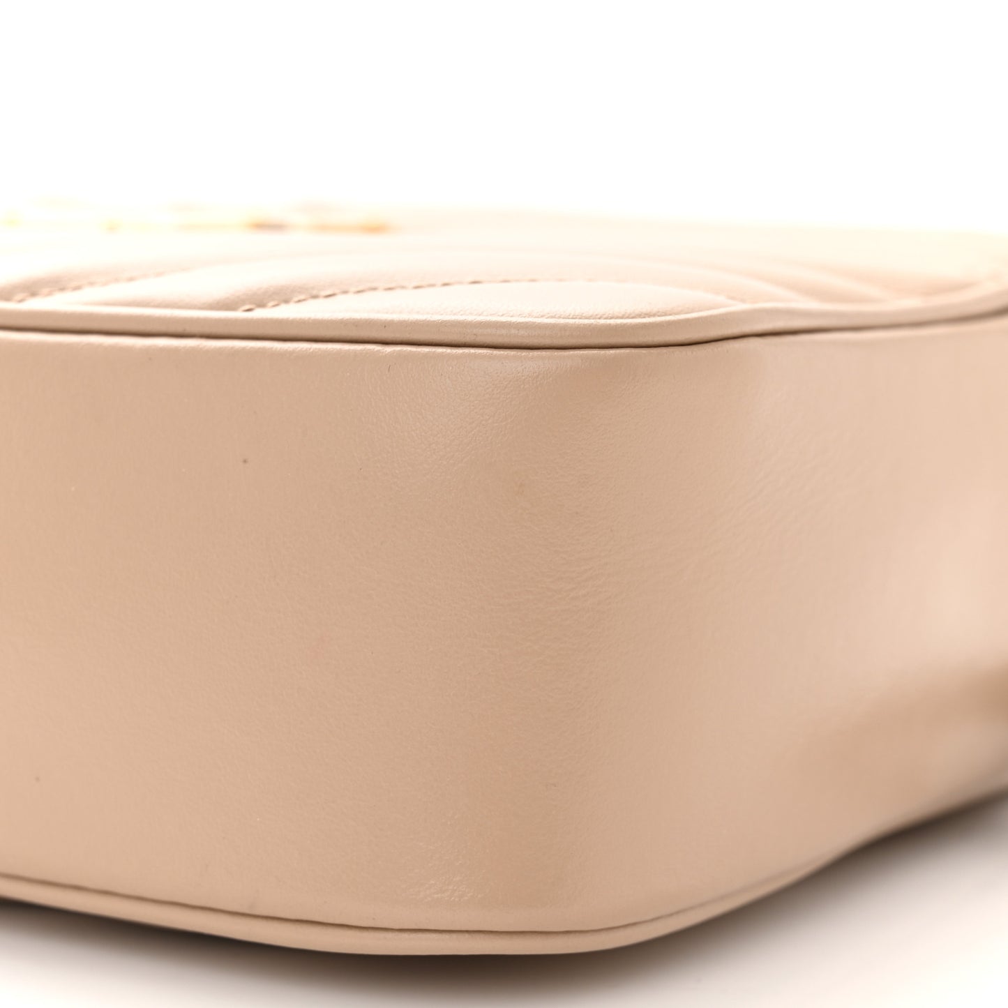Calfskin Matelasse Monogram Lou Camera Bag Dark Beige