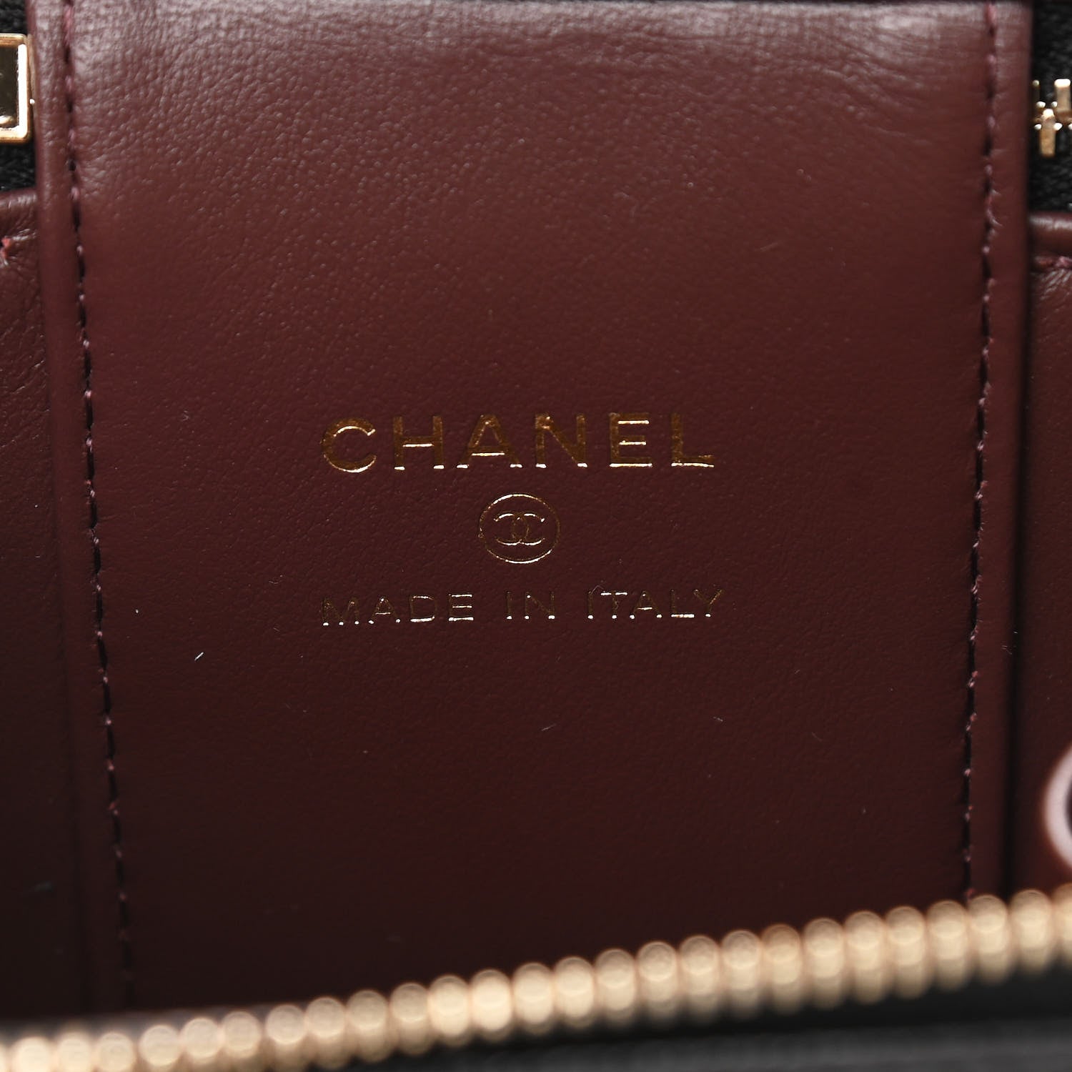 Chanel Caviar Quilted Mini Vanity Case With Chain Black 6 of 12