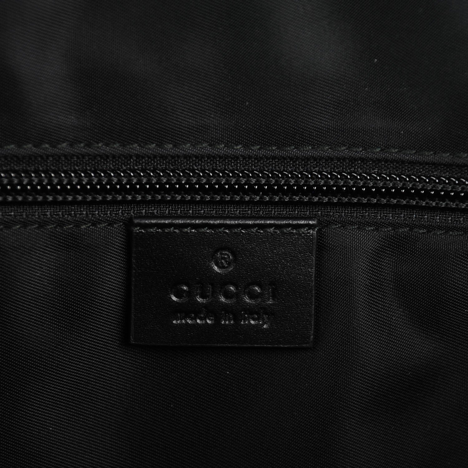 Gucci GG Supreme Monogram Web Medium Zippered Tote Beige Black 6 of 7