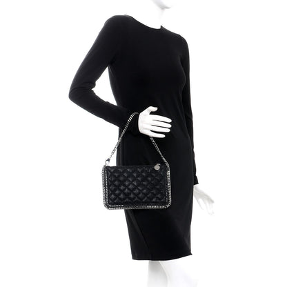 Stella McCartney Shaggy Deer Quilted Falabella Wristlet Black 2 of 7