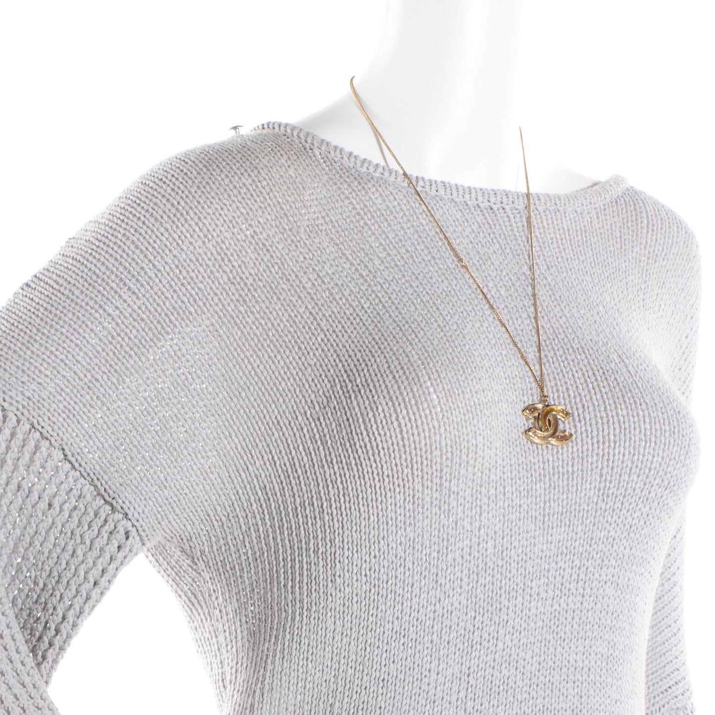 Gripoix CC Necklace Gold