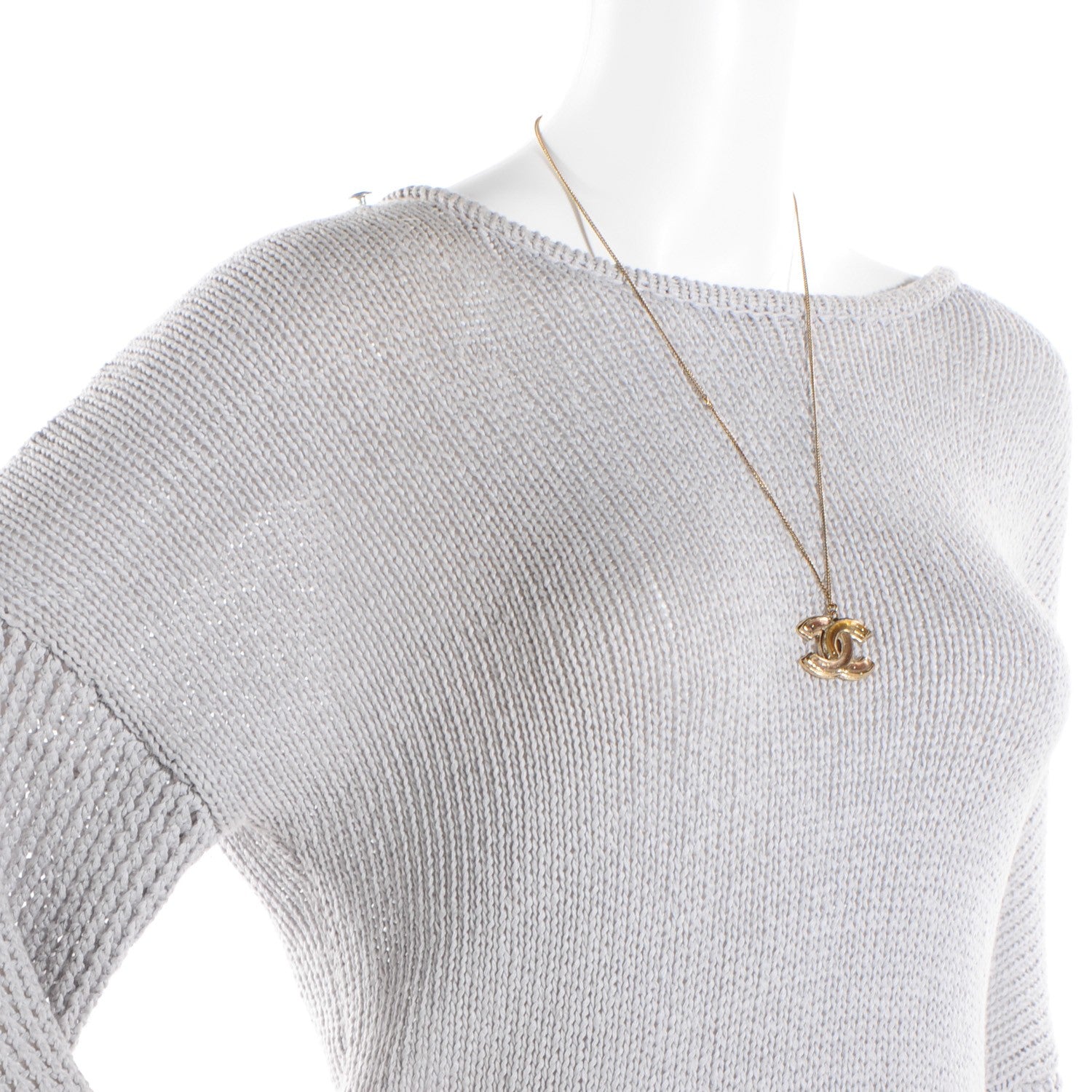 Chanel Gripoix CC Necklace Gold 2 of 4