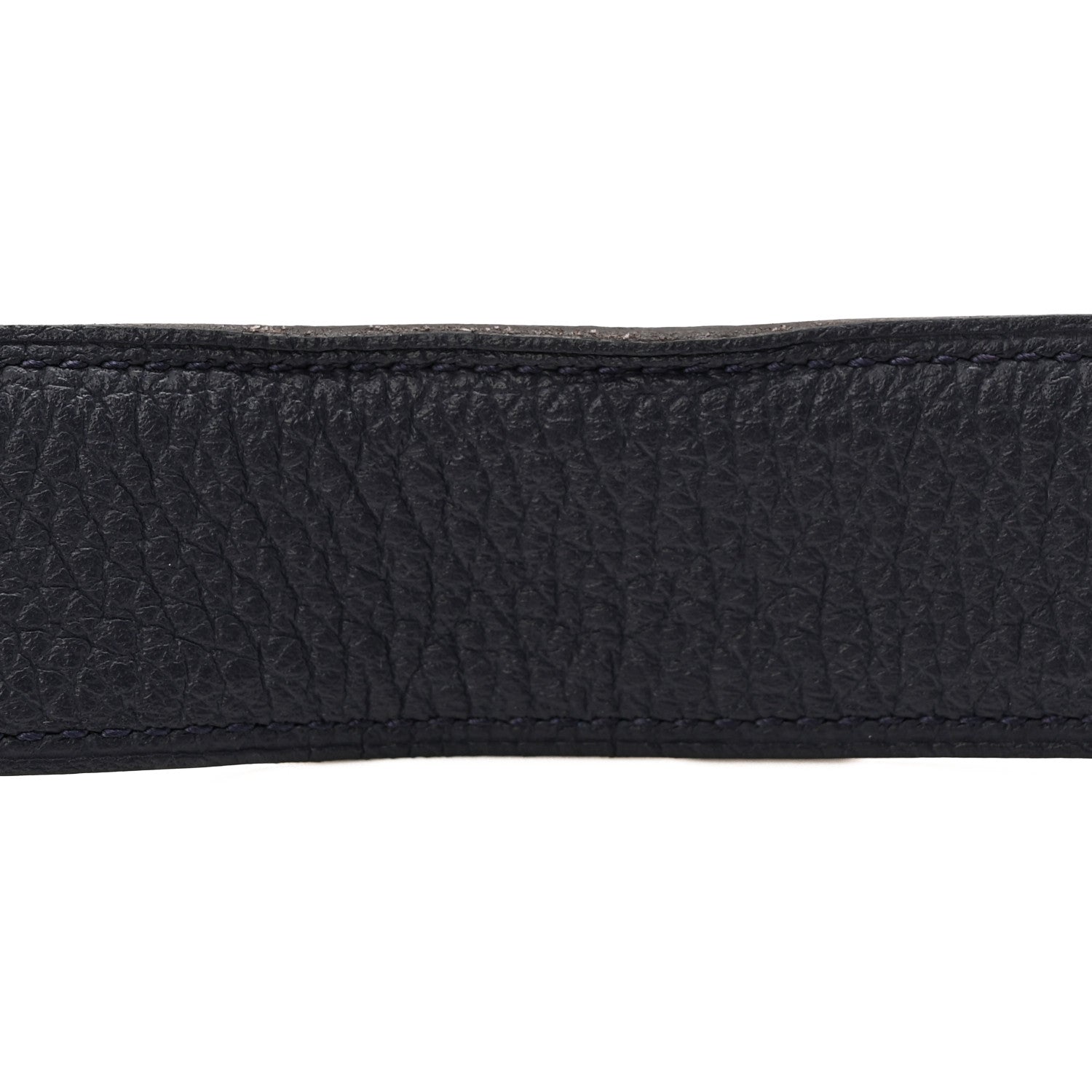 Hermes Box Togo 32mm Panache Belt 105 42 Black Bleu de Prusse 5 of 5